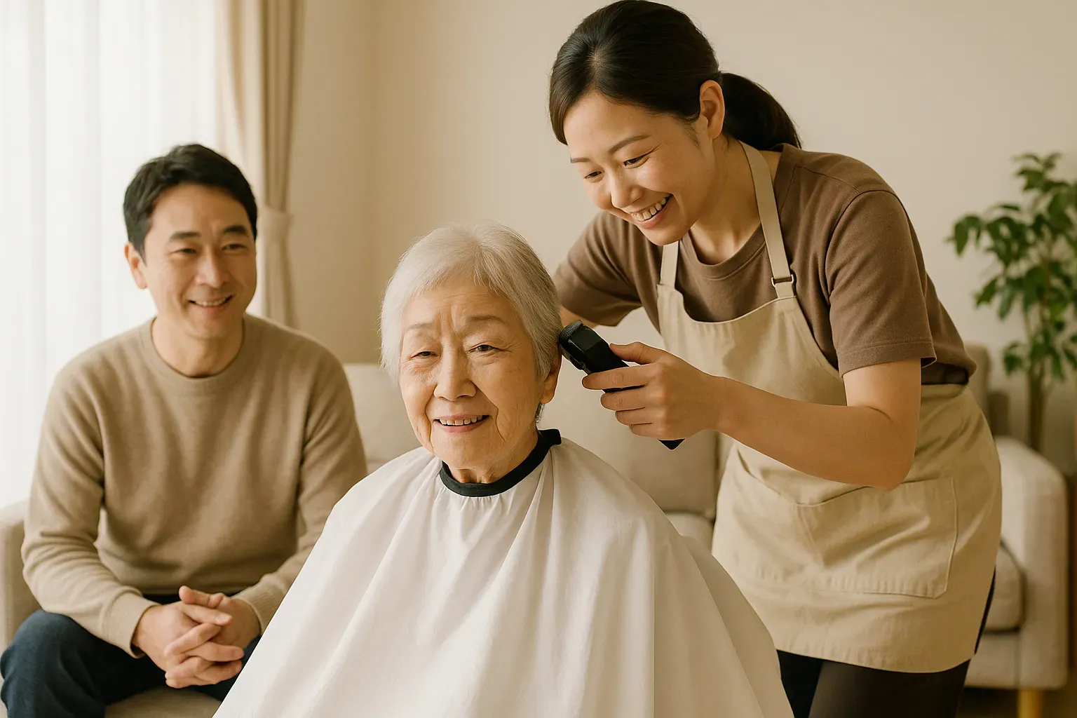 在宅介護中のご家族へ、自宅でプロの理容を届ける賢い方法