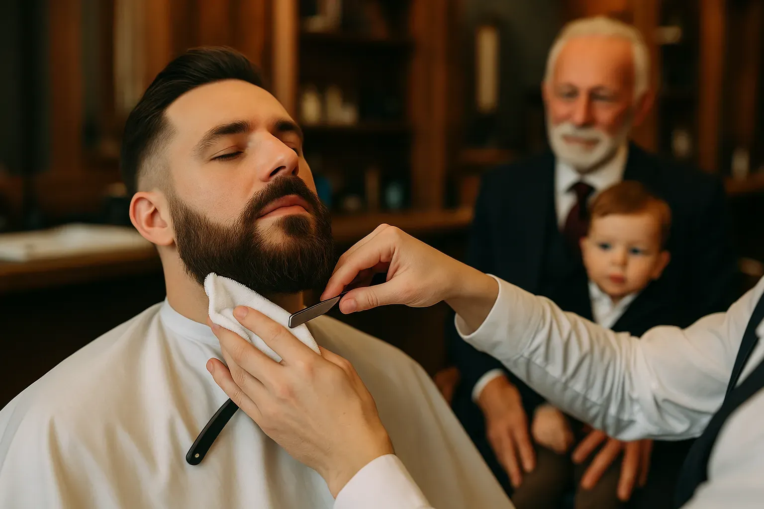 お父さんも一緒に整える！家族で通う七五三バーバーで最高の思い出を！