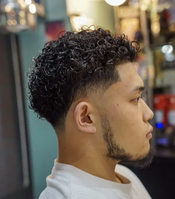 ジェリカールパーマ&フェードカット&シェービング