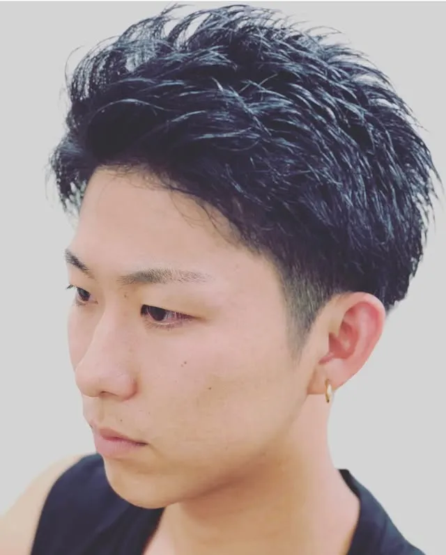 メンズカットフルコース+デザインパーマ