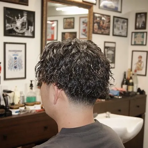 カット、パーマ　