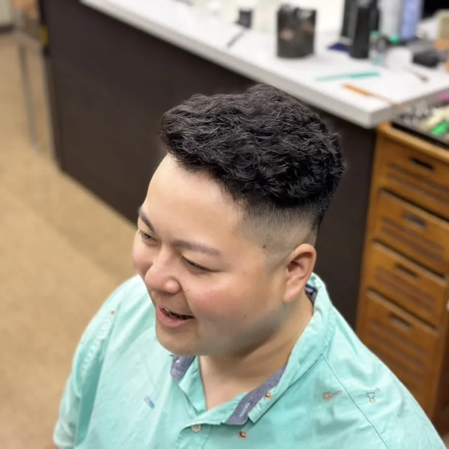 MD式アイロンパーマ スパイラルバーバースタイル　