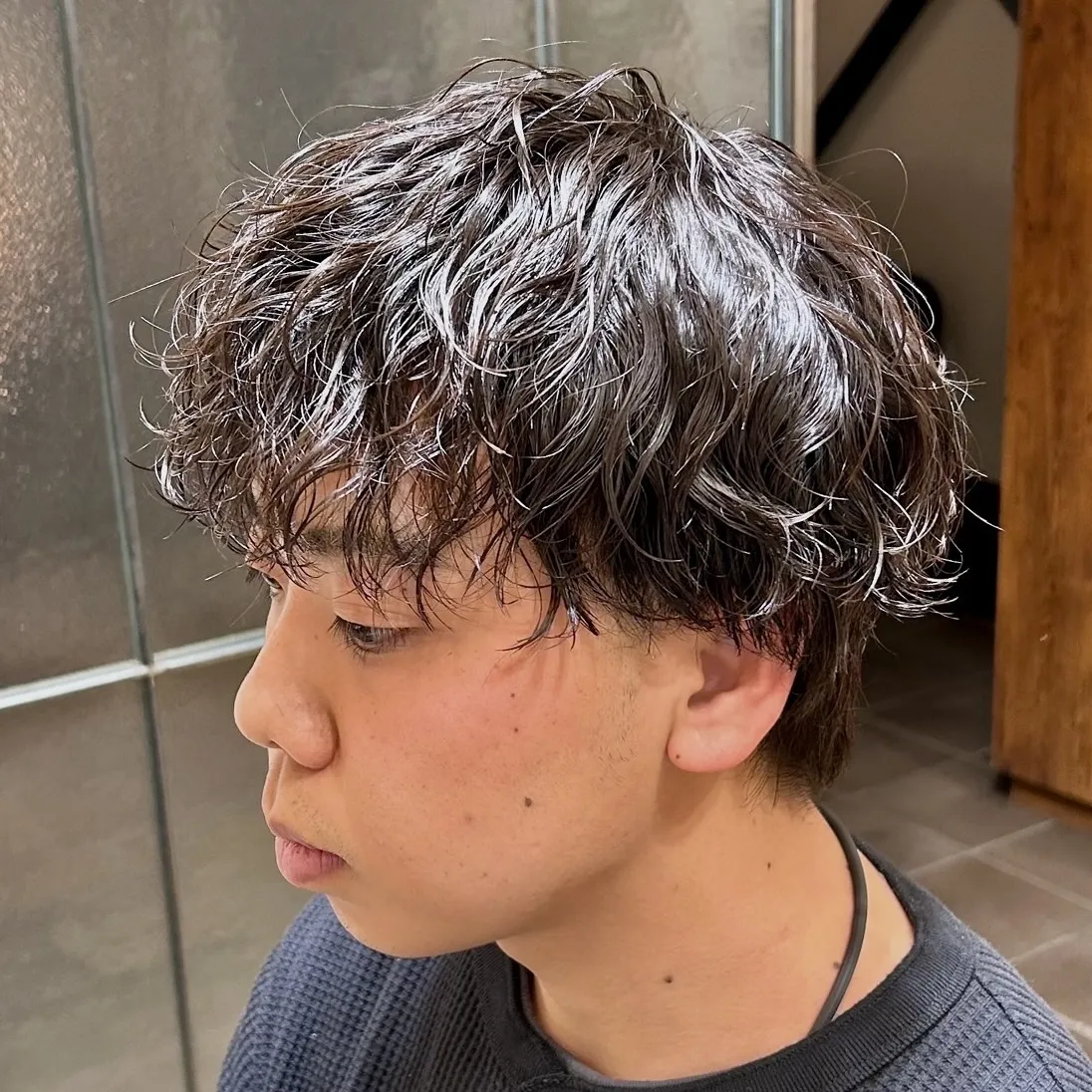 メンズナチュラルスパラルパーマ