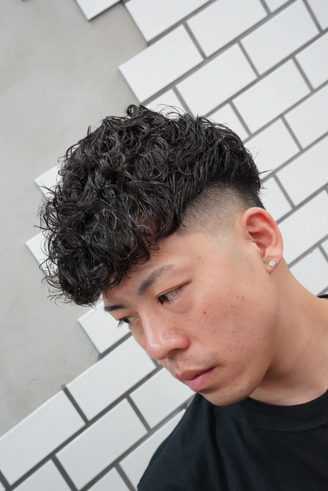 スペインカール✖スキンフェード