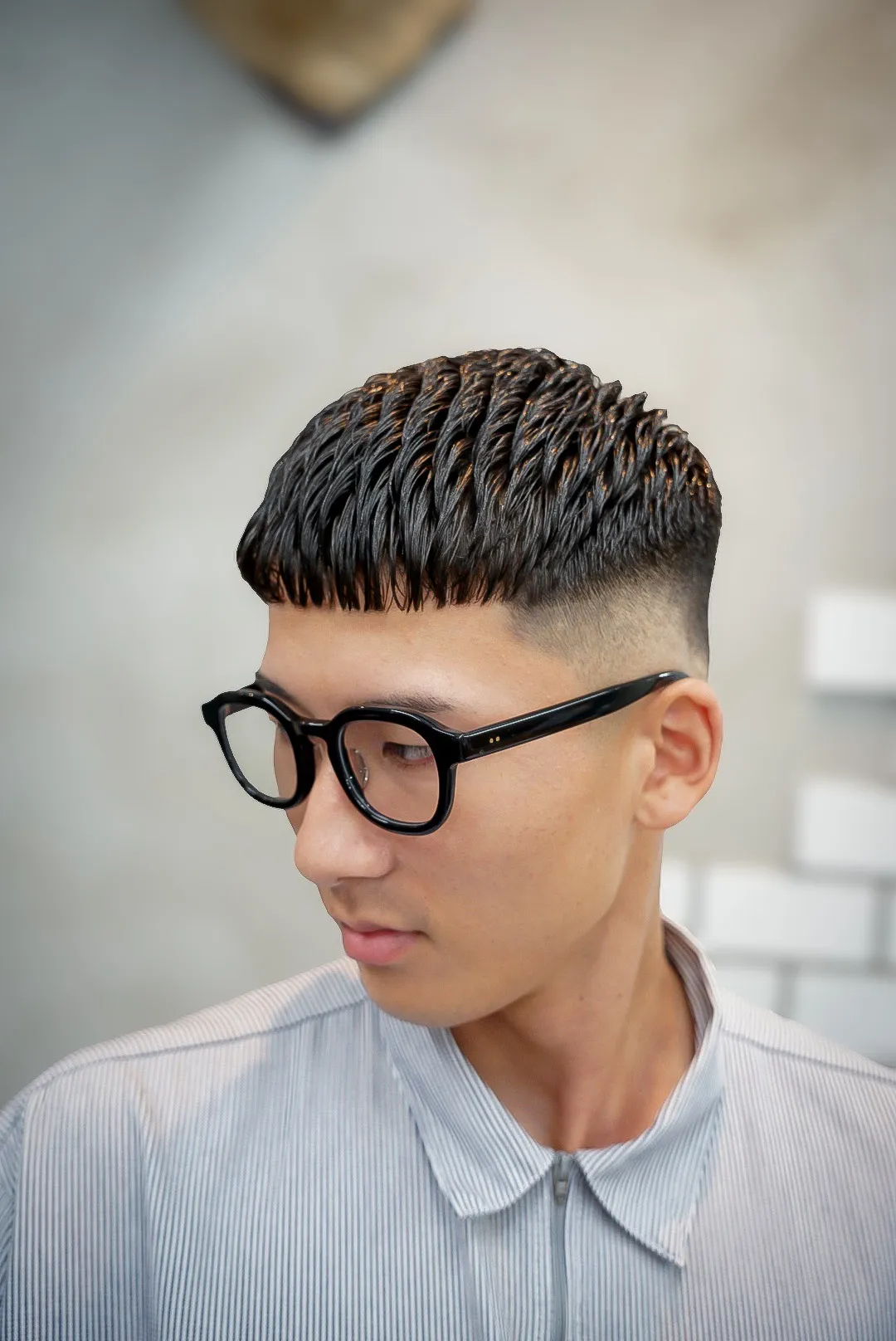 アイロンパーマ✖クロップスタイル   