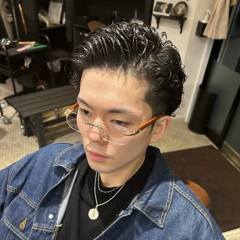 カット➕パーマ➕シェービング　