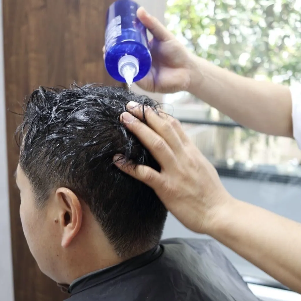 トータル改善コース　頭皮、毛髪、肌診断、カット、襟剃り、頭皮改善シャンプー