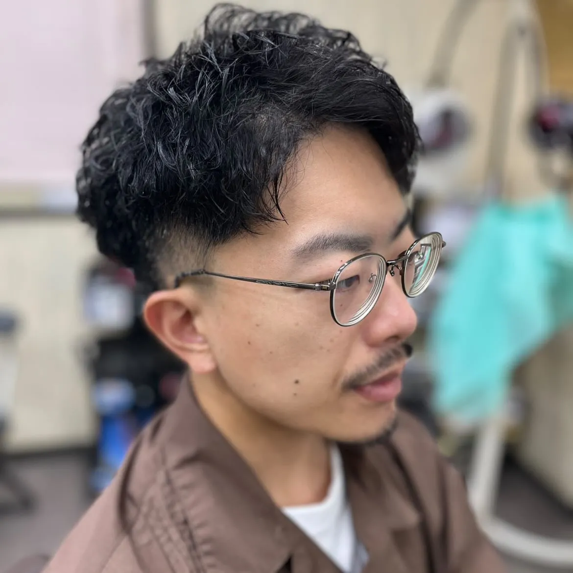 カット+アイロンパーマ