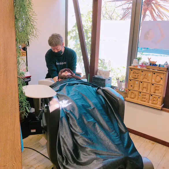 レディースヘアカラー＋ヘッドスパ付き