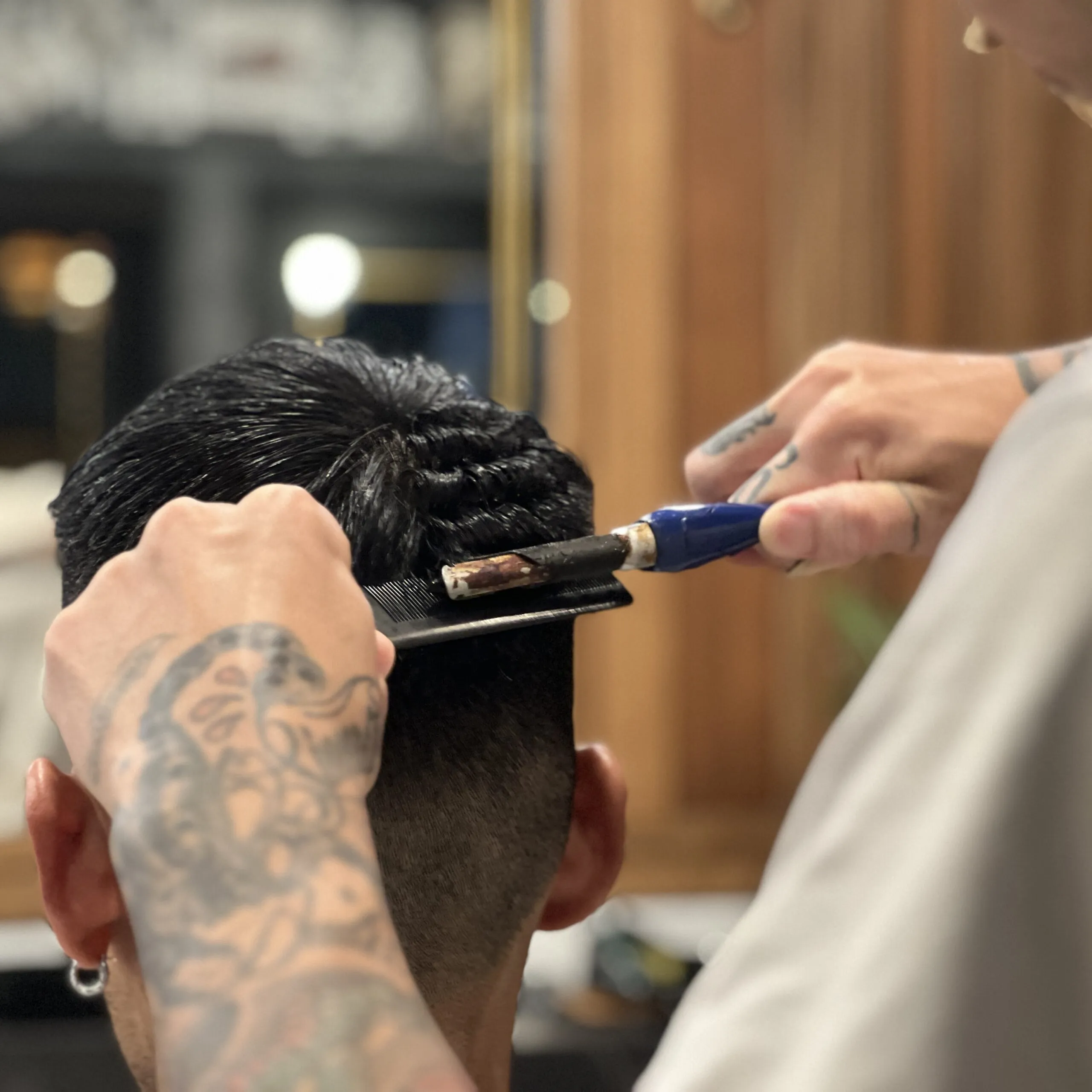 カット+ソフトパンチ（濡れパンチ）+SV　