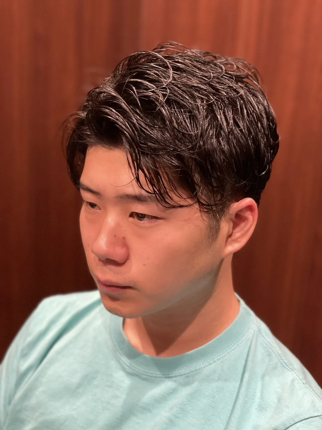 カットコース＋パーマ　（シェービング・肩マッサージ付き）