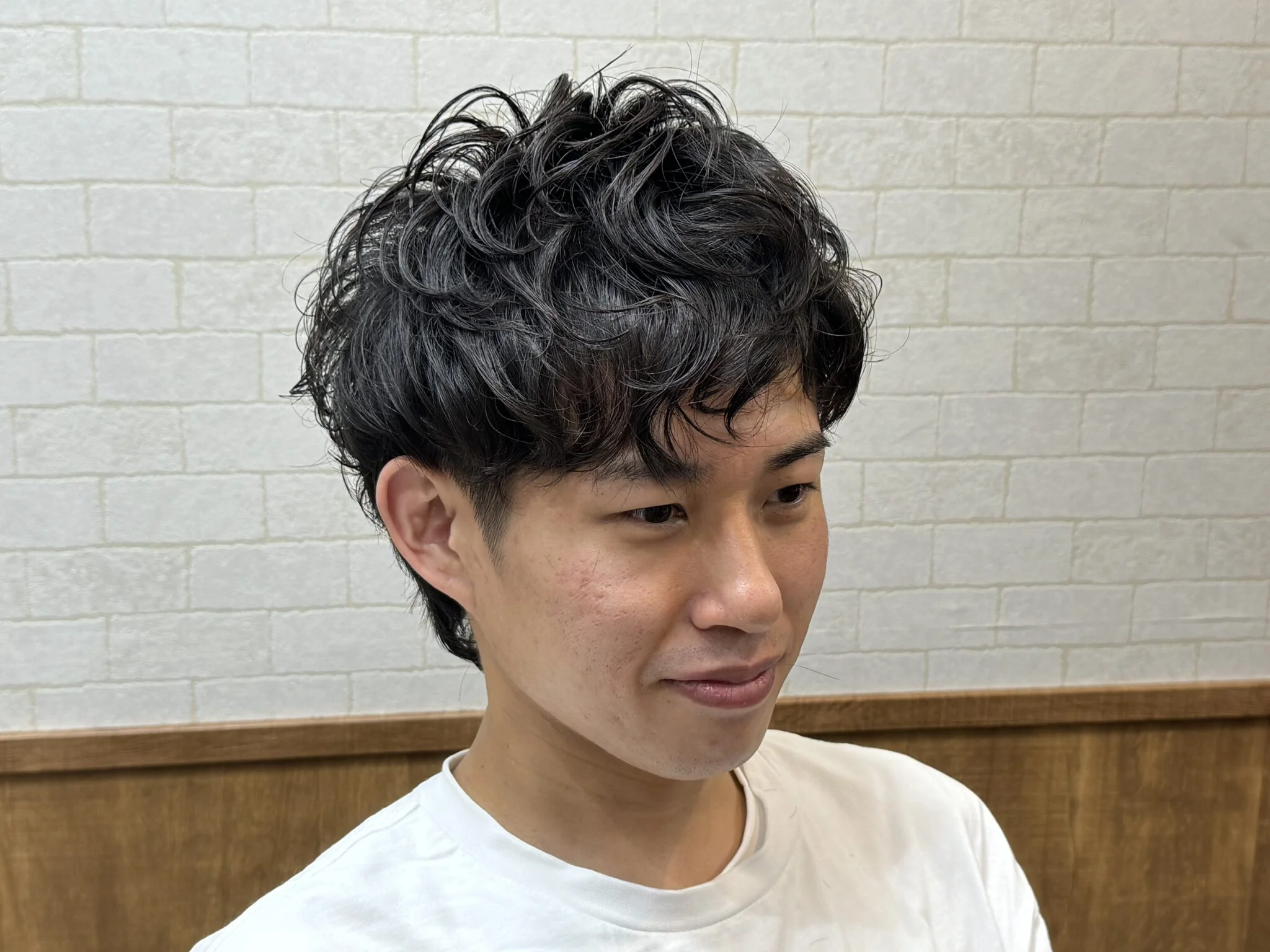 デザインパーマ+カラー+シェービング