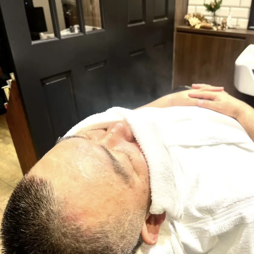 スチームシェービング　