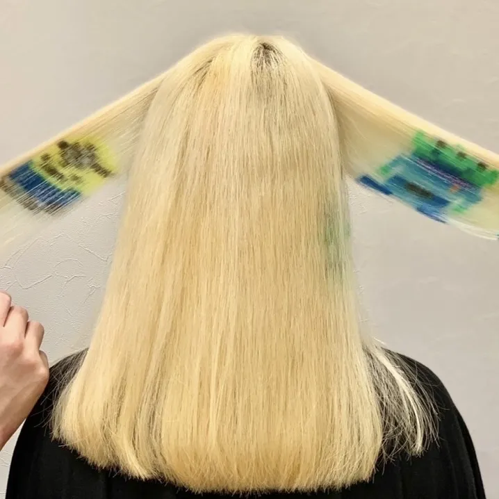 ピクセルカラー(ブリーチ2～3回込み)　