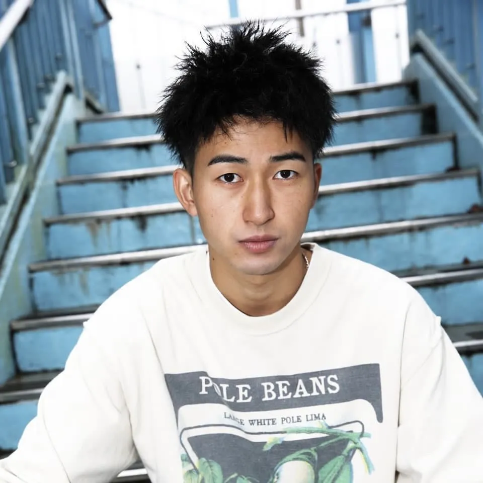 メンズカット+酸性パーマ　