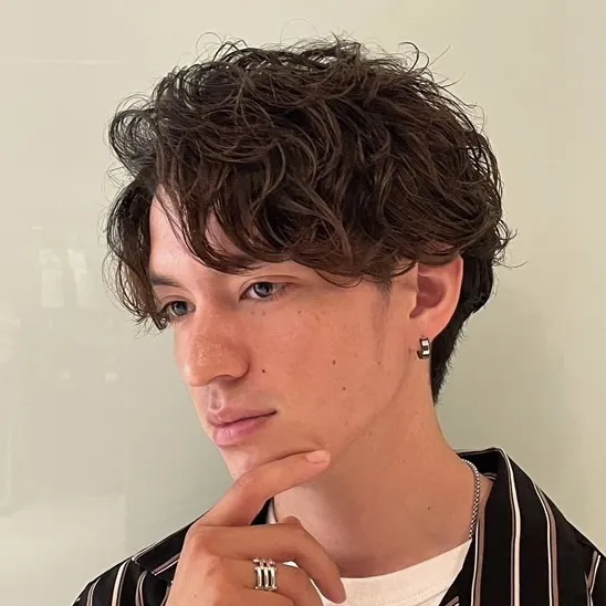 LUXURY CLASS1+パーマ（カット＋ヘッドマッサージ＋シェービング付き）